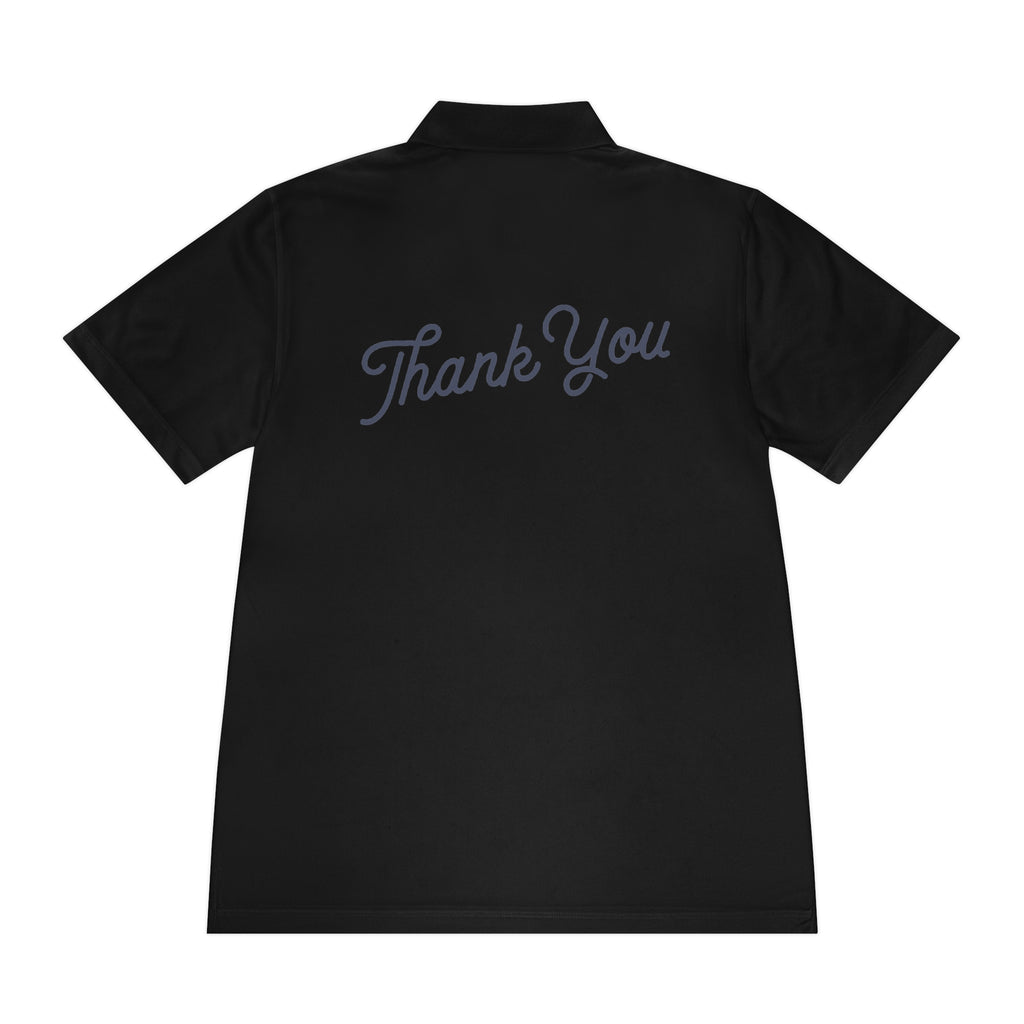 Thank You Polo Shirt - Men's Sport Short Sleeve Golf Polo