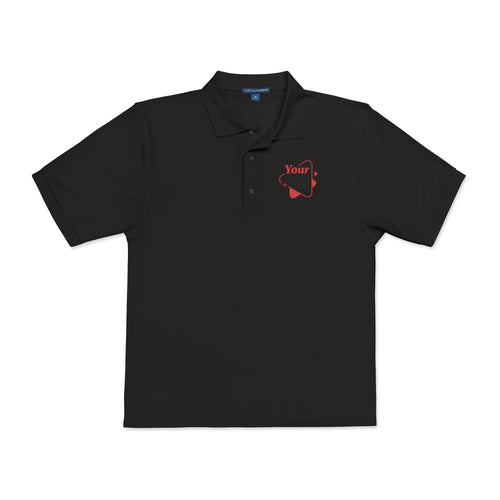 Besticktes Polohemd mit Blumenmotiv und Tasche — „Du schaffst das schon“