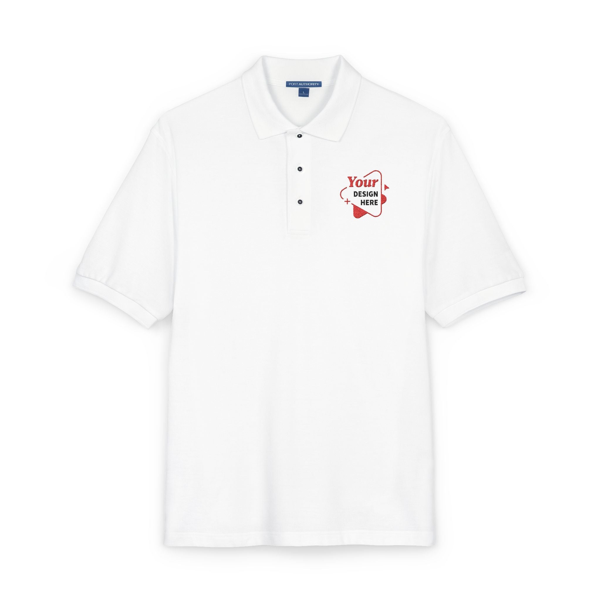 Embroidered Floral Pocket Polo — "You're Gonna Be Okay"