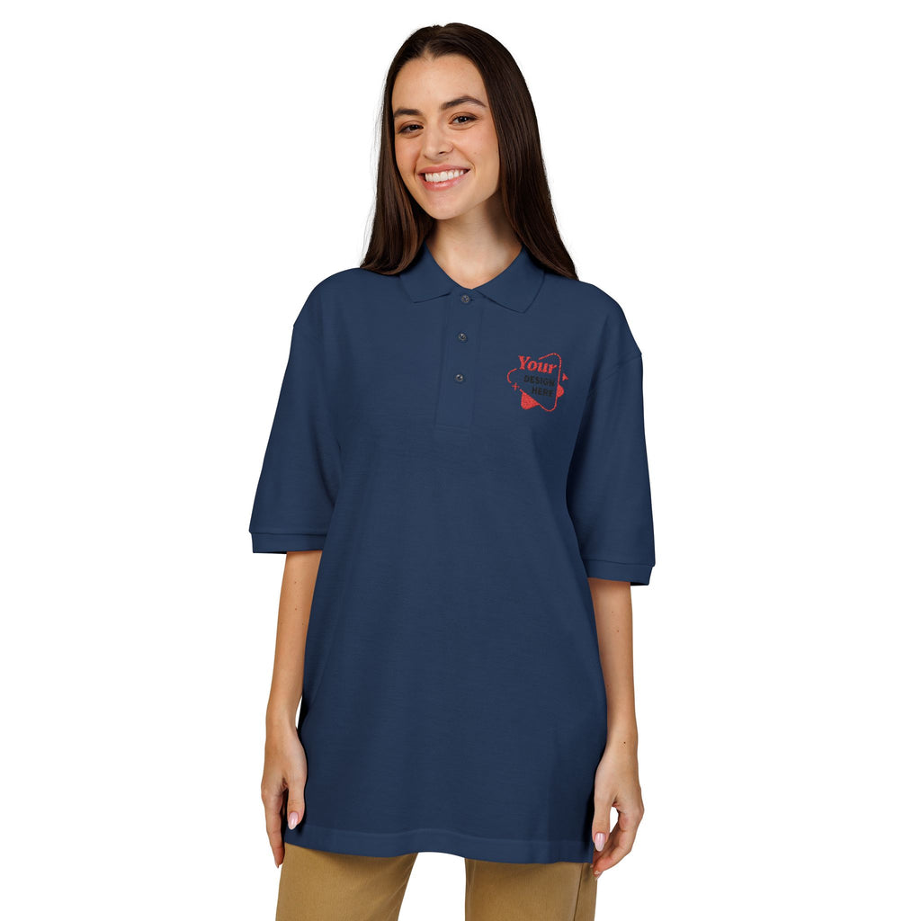 Embroidered Floral Pocket Polo — "You're Gonna Be Okay"