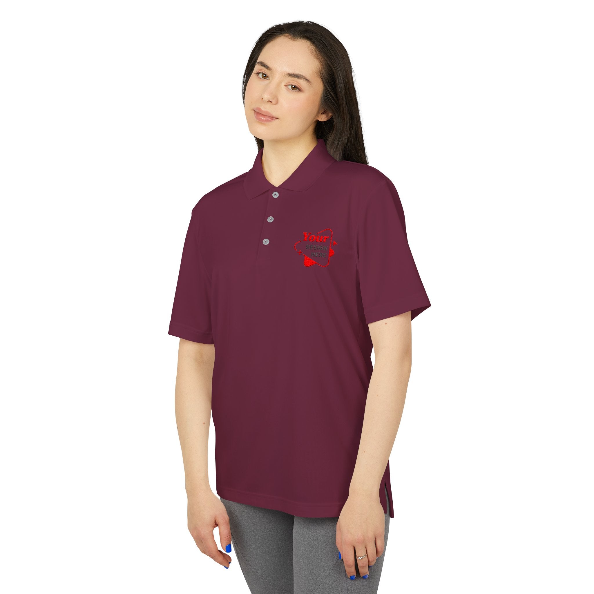 Performance-Polo-Shirt – Individuelles Logo auf der linken Brust