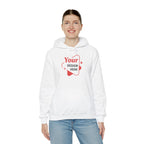 Thank You Script Hoodie — Soft White Appreciation Pullover