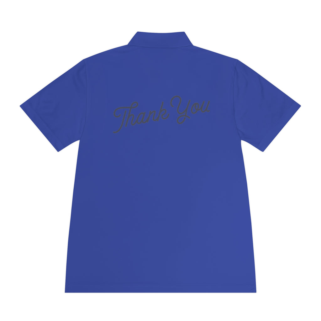 Thank You Polo Shirt - Men's Sport Short Sleeve Golf Polo