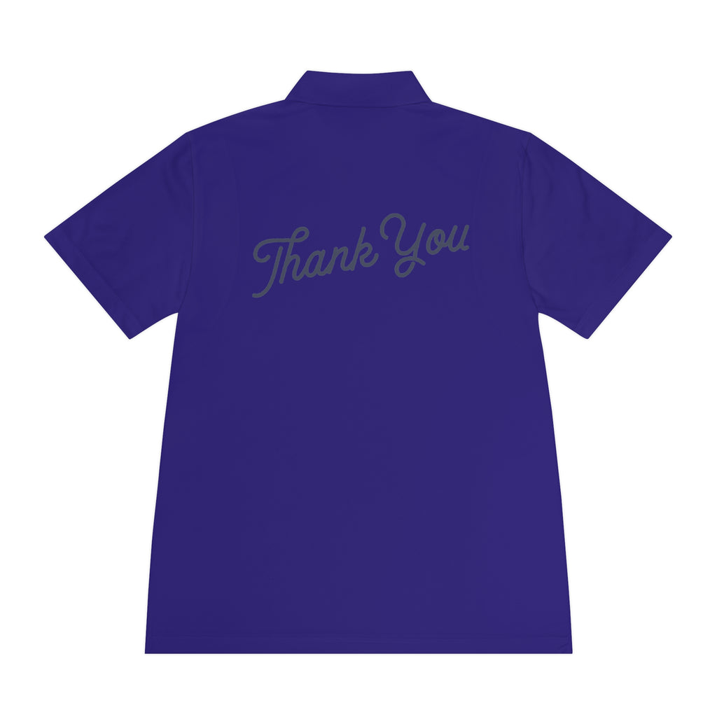 Thank You Polo Shirt - Men's Sport Short Sleeve Golf Polo
