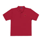 Embroidered 'Skull & Roses' Black Polo Shirt