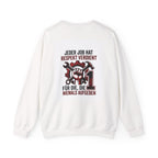 Crewneck Sweatshirt – "Jeder Job hat Respekt Verdient" Mechanics Tribute