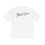 Thank You Moisture-Wicking Tee — Comfortable Athletic Shirt with Back Script