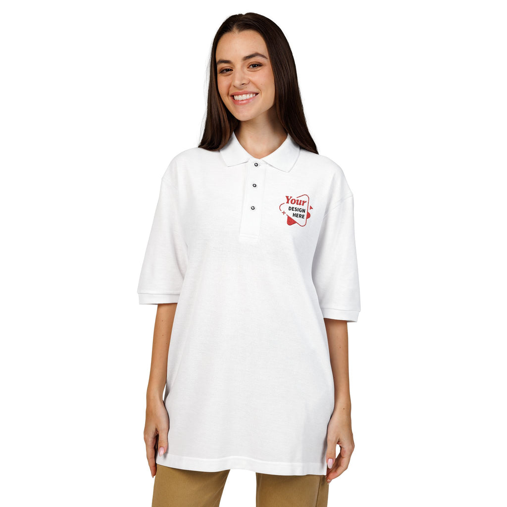Embroidered Floral Pocket Polo — "You're Gonna Be Okay"