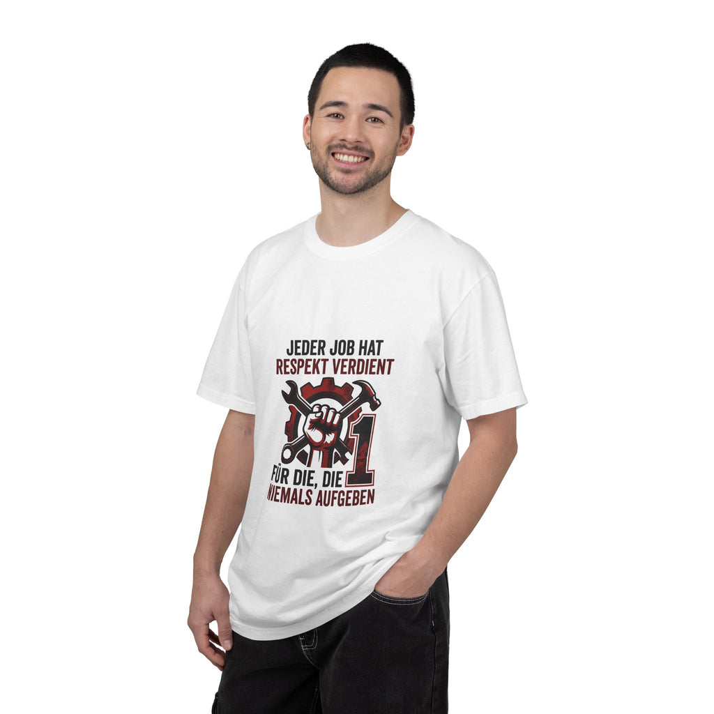 Craftsman Respect T-Shirt — "Jeder Job hat Respekt verdient" German Trades Tee