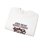 Crewneck Sweatshirt – "Jeder Job hat Respekt Verdient" Mechanics Tribute