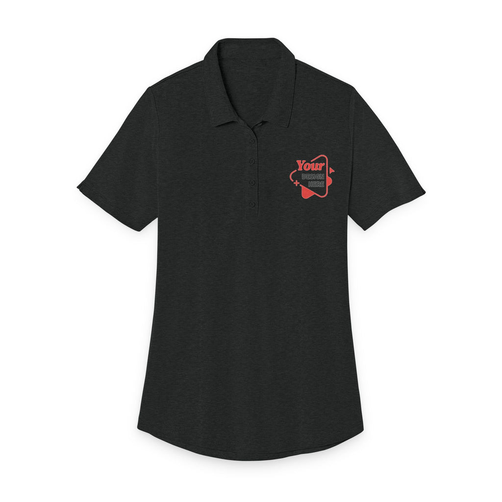 Ladies Polo — Red Heart State Logo Chest Tee