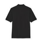 Embroidered 'Skull & Roses' Black Polo Shirt