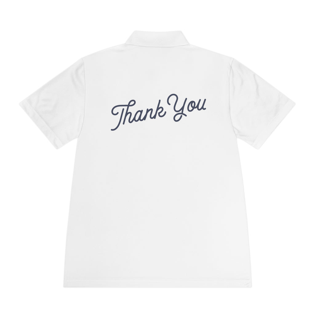 Thank You Polo Shirt - Men's Sport Short Sleeve Golf Polo