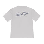 Thank You Moisture-Wicking Tee — Comfortable Athletic Shirt with Back Script
